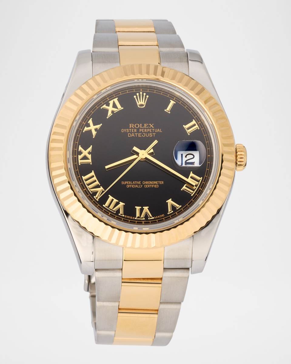 Rolex Stainless Steel and 18K Yellow Gold Datejust II 41mm Vintage Current Watch